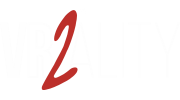 VR2ality Logo White R